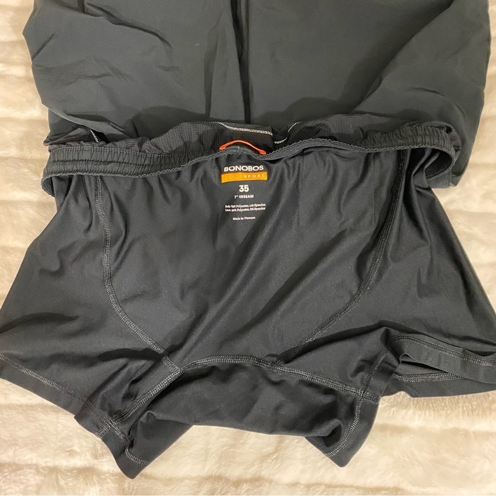 Bonobos Goodsport Men's Size 35 Lined Swim Trunks Board Shorts 7” Inseam Black - Picture 5 of 7